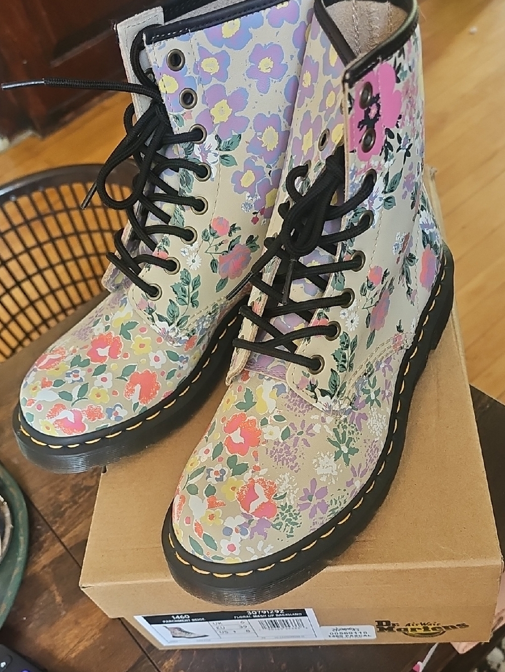 Floral Dr. Martens Boots